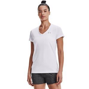 Under Armour Women's UA Tech V-Neck MD White
